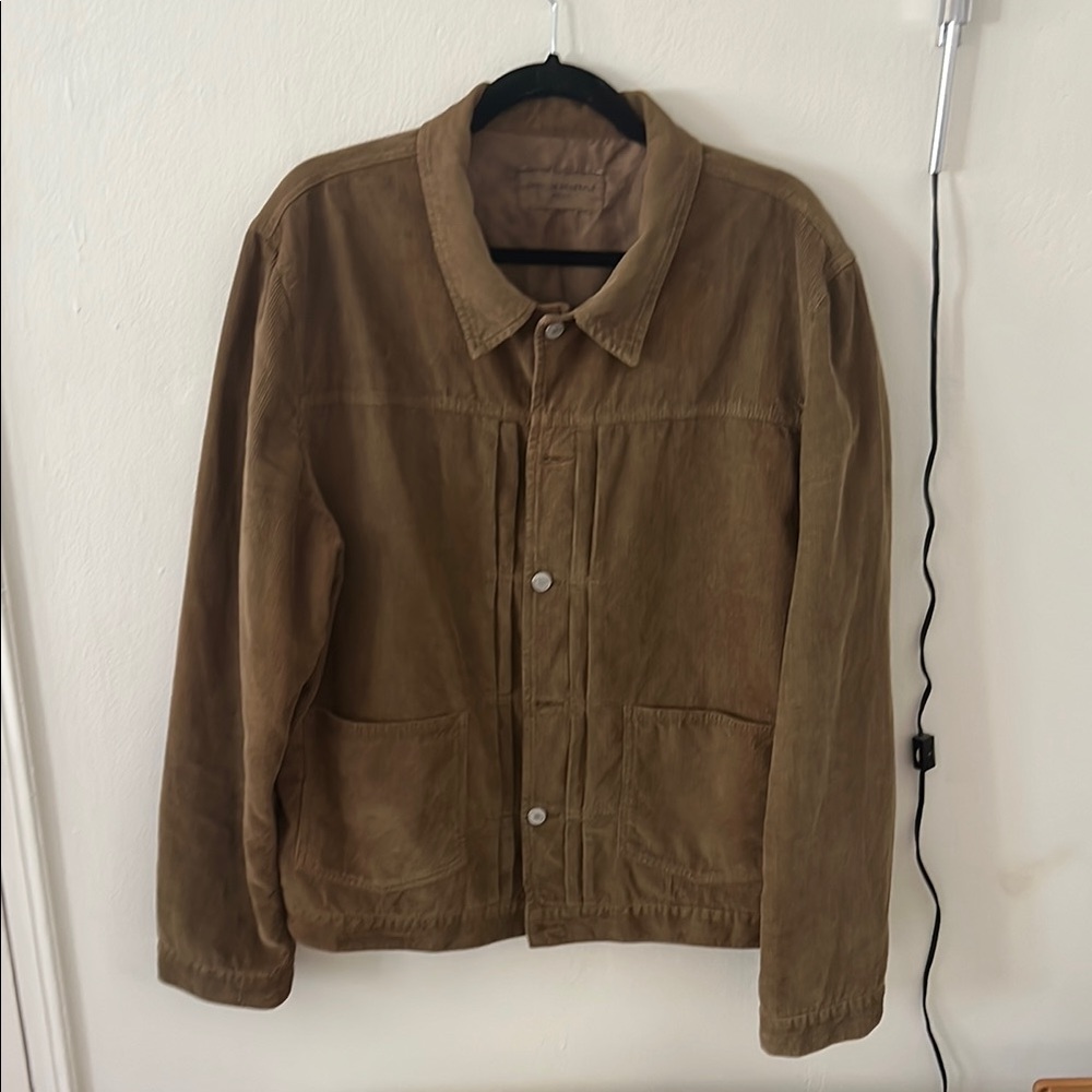 Officine Generale Men's Brown Corduroy Jacket Size Large Made in Portugal